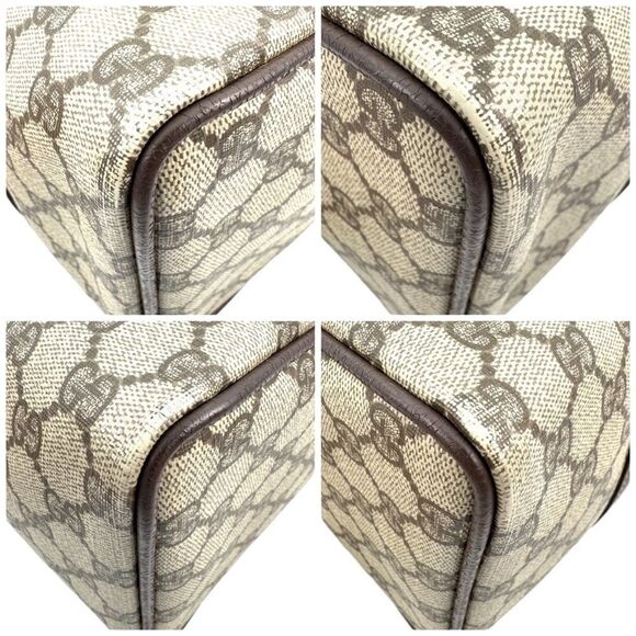 GUCCI Sherry Line Pvc Leather Boston Handbag 👜 - Picture 13 of 17